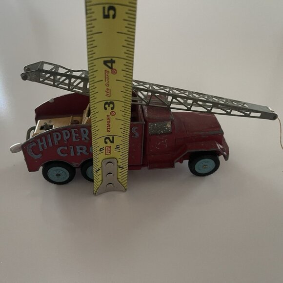 Vintage Corgi Major Toys No 1121 Chipperfields Int Circus Crane Truck 6x6 Red - Picture 14 of 16